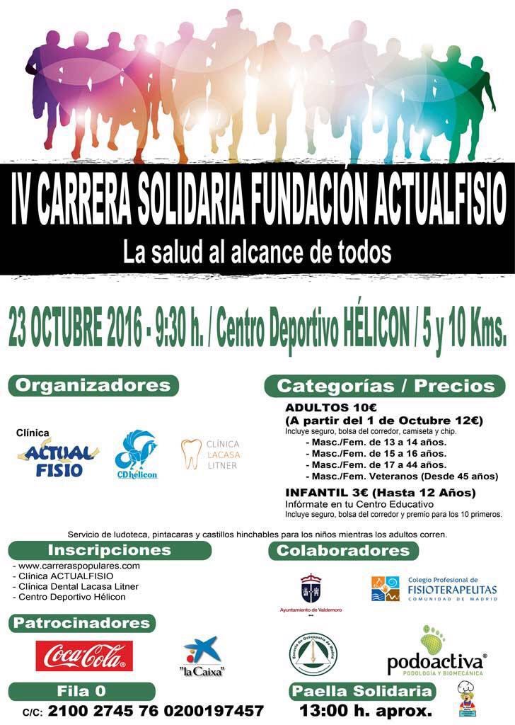 IV Carrera Solidaria Fundación Actualfisio valdemoro